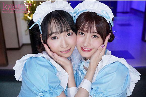 CAWD-910 Two Sexy, Sexy Girlfriends With Amazing Bodies Fight Over Each Other For A Creampie!? The Beautiful And Cute Seniors At My Part-time Job Milk My Semen Every Day With Their Sweet, Sticky, Pounding Cowgirl Style. Screenshot 1