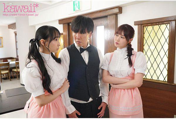 CAWD-910 Two Sexy, Sexy Girlfriends With Amazing Bodies Fight Over Each Other For A Creampie!? The Beautiful And Cute Seniors At My Part-time Job Milk My Semen Every Day With Their Sweet, Sticky, Pounding Cowgirl Style. Screenshot 7