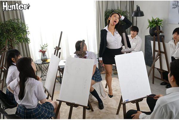 HNTRZ-027 For The 45th National Ahegao Contest! Let's Improve Our Orgasmic Expressions With The Devilish Thrusts Of Our Huge Penises Into The Uterus! Improve Your Skills With Lots Of Creampies! The Ahegao Art Club Is Always Having Sex. Screenshot 1