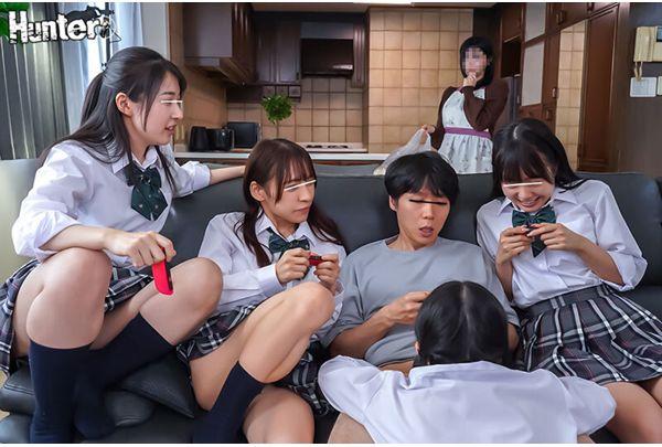 HUNTC-514 "Punishment Game With Big Brother" Begins! This Is A Punishment Game Where The Sister And Her Friends Barge Into The Room Of Their Brother, Who Is Usually Considered Creepy, And Suddenly Show Him Their Underwear! 2 It Escalates Even Further Screenshot 13