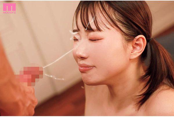 MIZD-553 Spray It All Over The Pretty Girl's Face! The Ultimate Laser Beam Facial Cumshot. Screenshot 9
