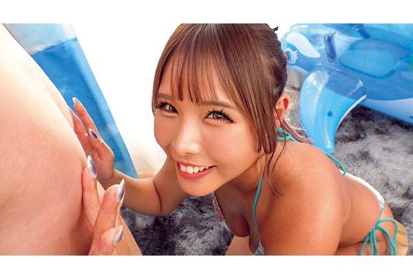 NGHJ-071 On Shonan Beach, A Dazzling Busty Bikini Girl Gives A Premature Ejaculation Virgin With A Huge Cock, Making Him Ejaculate Repeatedly In A Continuous Cumming Festival. "It's So Big! You're Incredibly Potent!" Her Eyes Gleam With Lust As She Gazes At The Virgin's Cock Spurting Out! "It's Okay If I'm Your First, Let's Put It In." A Celebratory Raw Sex Scene. Screenshot 5