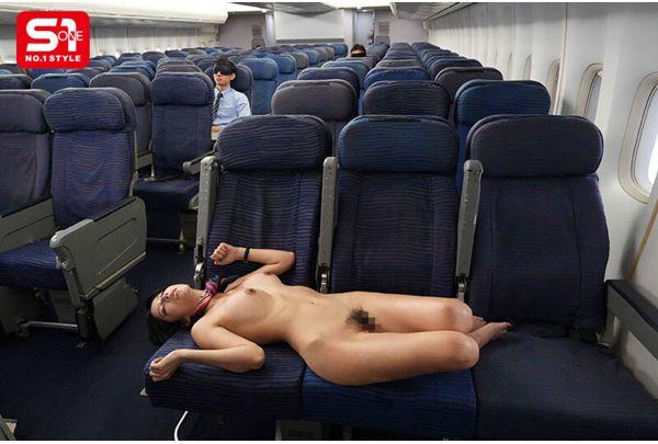 SNOS-180 Late-night Flights With Few Passengers Are Sexual Compensation Flights For Beautiful Flight Attendants - Riri Nanatsumori Screenshot 2