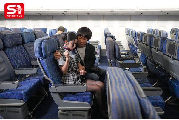 SNOS-180 Late-night Flights With Few Passengers Are Sexual Compensation Flights For Beautiful Flight Attendants - Riri Nanatsumori Screenshot 4