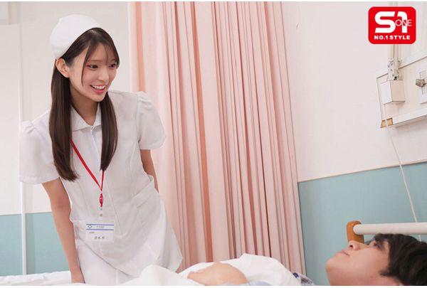 SNOS-359 "Keep This A Secret From The Other Patients," Says The Sexually Lenient Nurse, Kuraki Hana, Who Secretly Gives You A Handjob In The Shared Ward. Screenshot 8
