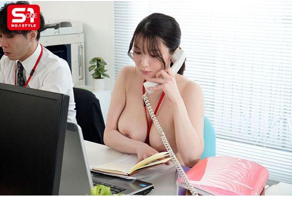 SONE-851 A Hidden Busty Office Lady Has Not Met Her Monthly Quota, So Starting Today She Will Be Coming To Work Completely Naked For A Week. I Will Serve And Support You With All My Might With My Body. Mei Washio Screenshot 9