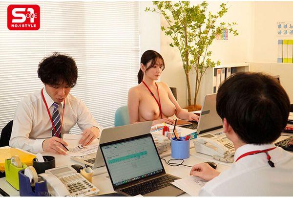 SONE-851 A Hidden Busty Office Lady Has Not Met Her Monthly Quota, So Starting Today She Will Be Coming To Work Completely Naked For A Week. I Will Serve And Support You With All My Might With My Body. Mei Washio Screenshot 11